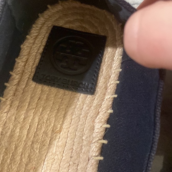 Tory Burch Sea Horse Espadrilles in Navy | Used Once - Picture 3 of 9